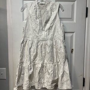 Amanda Uprichard Rylee White Faux Leather Dress